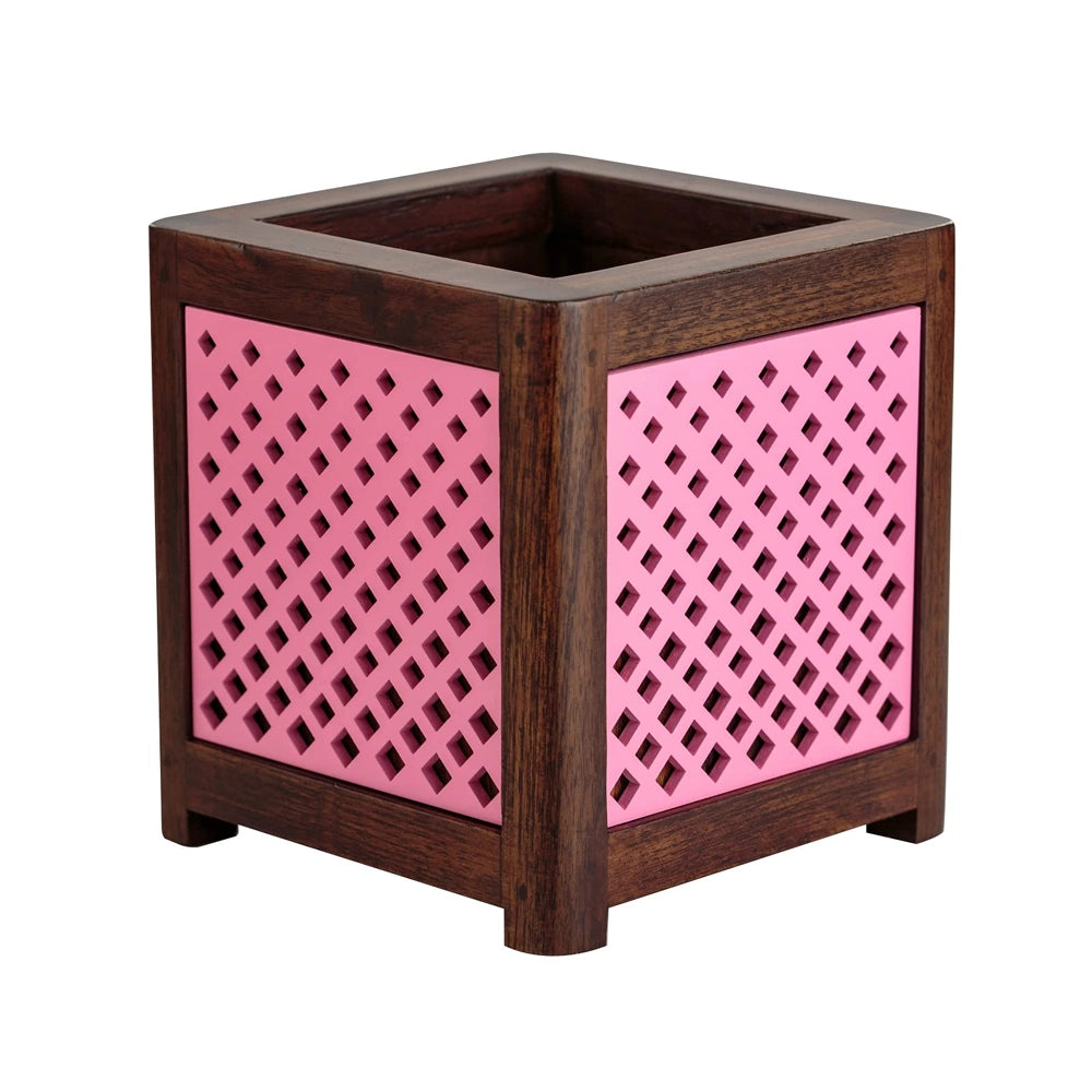 Point of Hue QUBO Pink Dotted Planter Pot